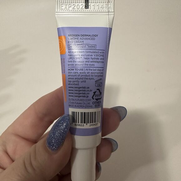 NEOGEN V. Biome Advanced Eye Cream 0.33fl oz Sealed! Exp 2026 - Picture 2 of 3